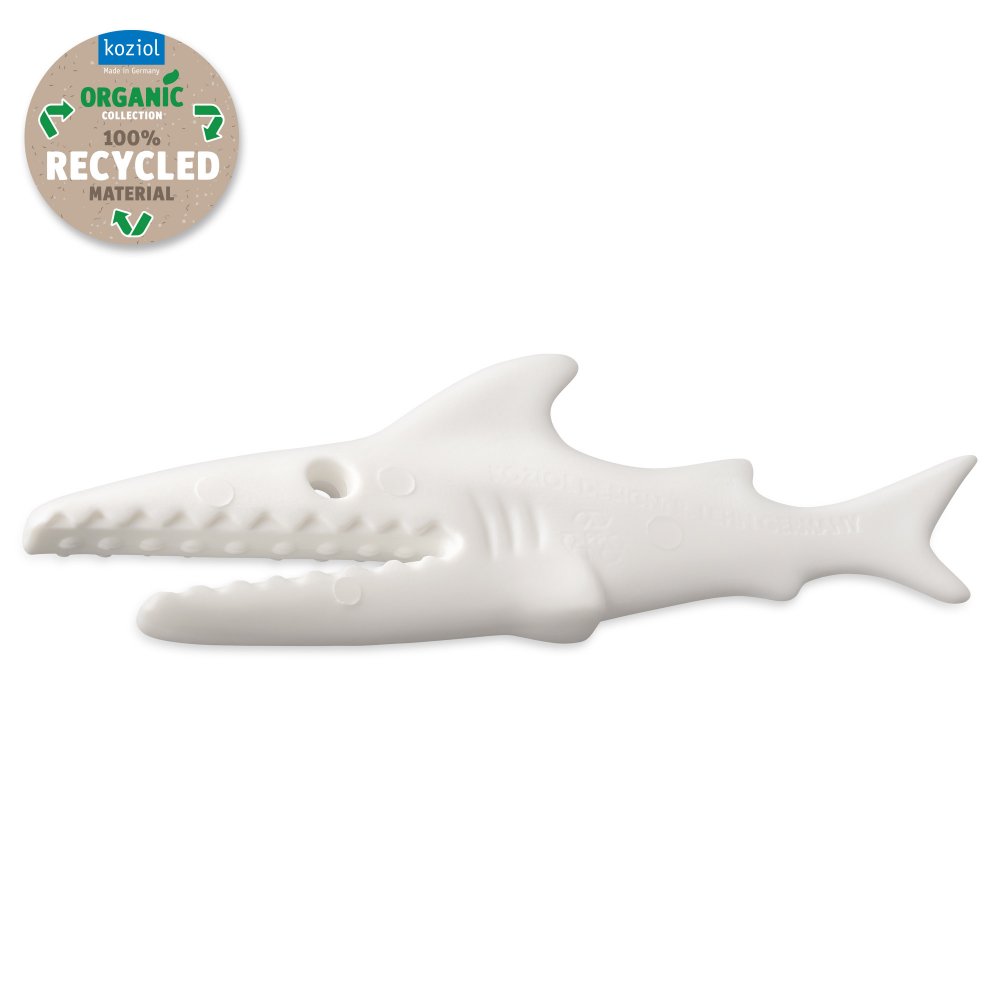 SHARKY Clip Set of 20 recycled white