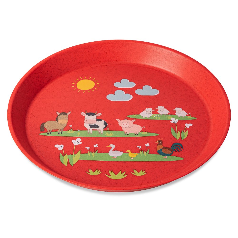 CONNECT PLATE FARM Small Plate 205mm organic red