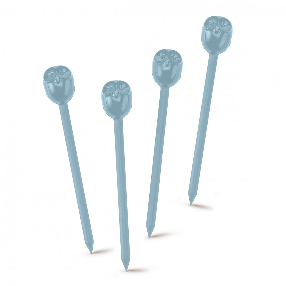 ELLI Hors d'oeuvres forks Set of 8 powder blue