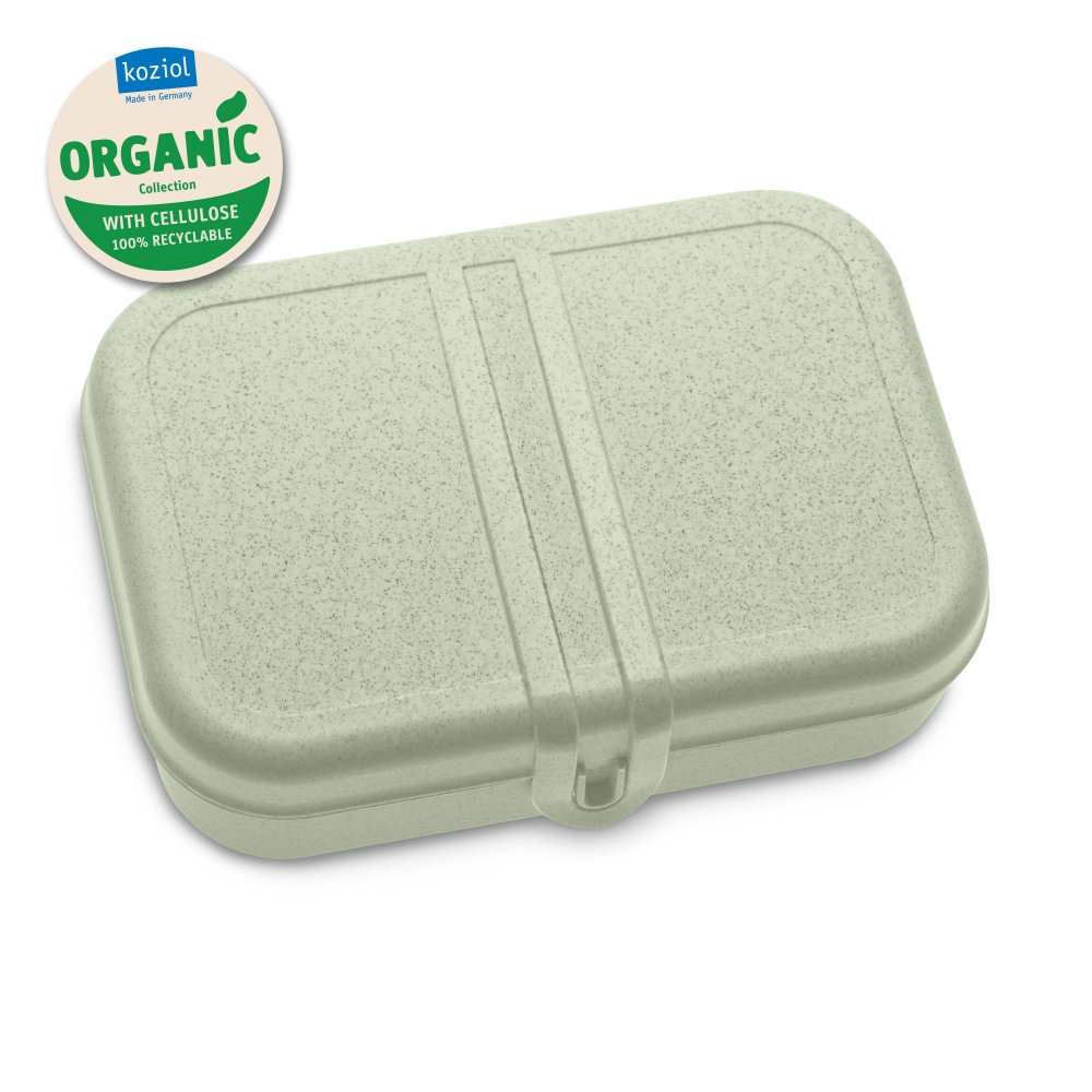 PASCAL L ORGANIC Lunchbox mit Trennsteg organic green
