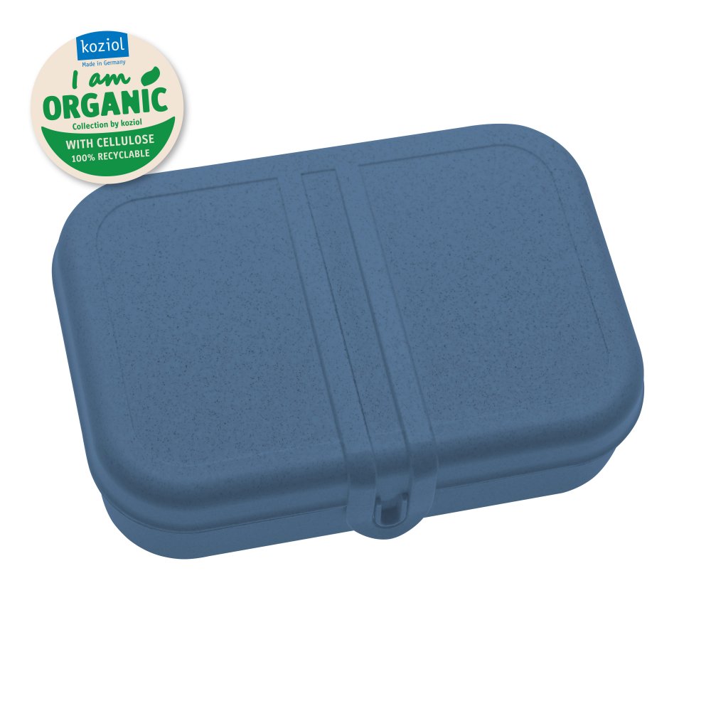 PASCAL L Lunchbox mit Trennsteg organic deep blue