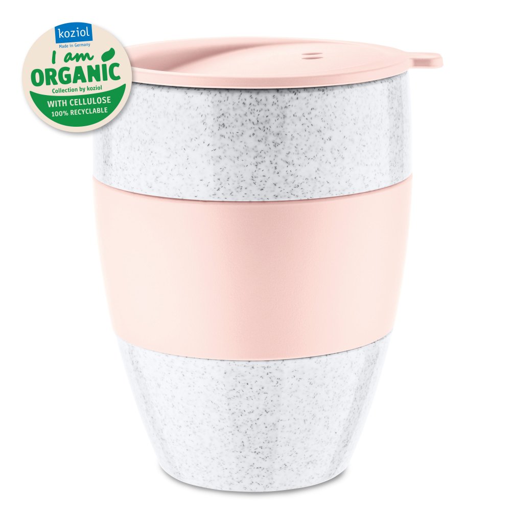 AROMA TO GO 2.0 ORGANIC Insulated Cup w. lid 400ml organic pink
