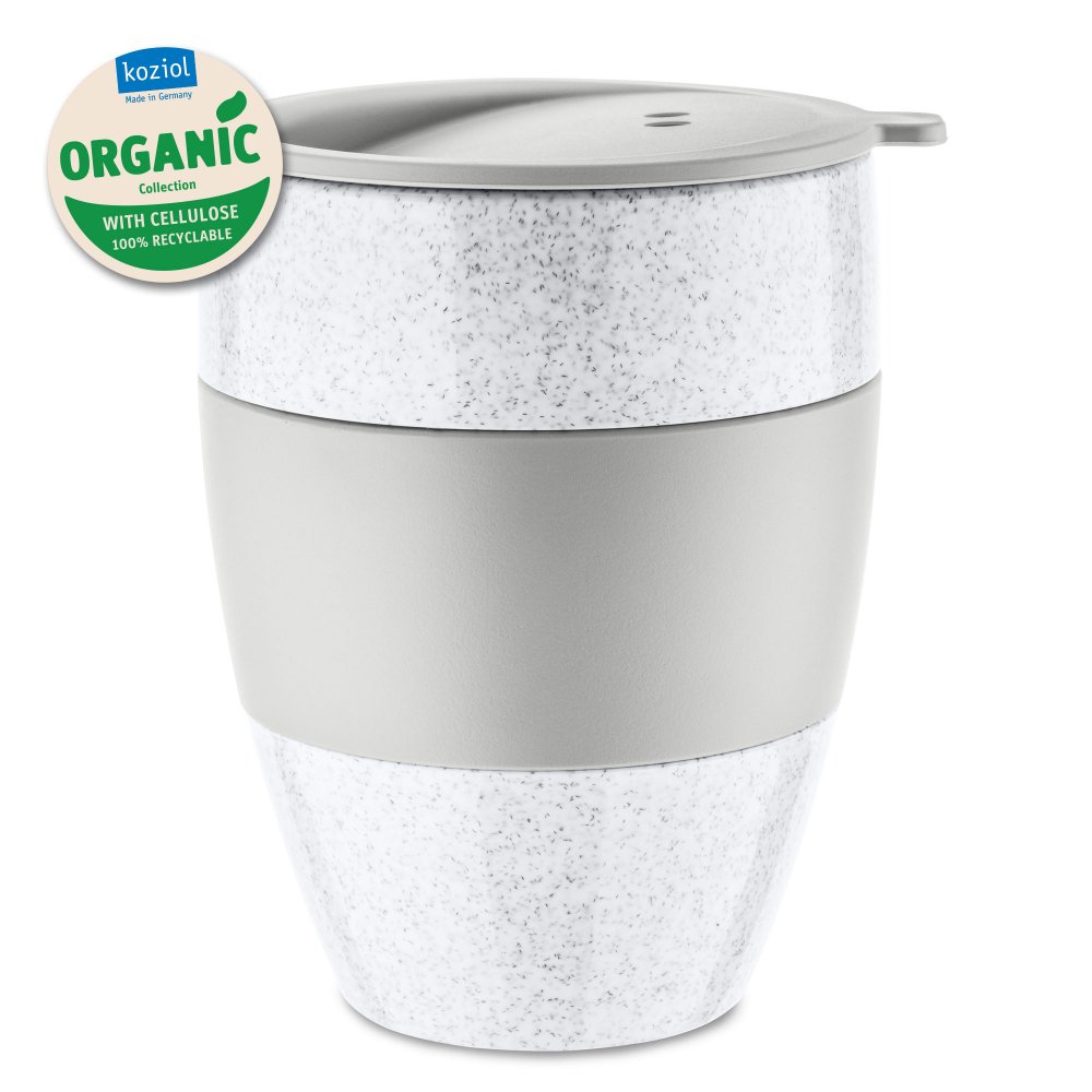 AROMA TO GO 2.0 ORGANIC Insulated Cup w. lid 400ml organic grey