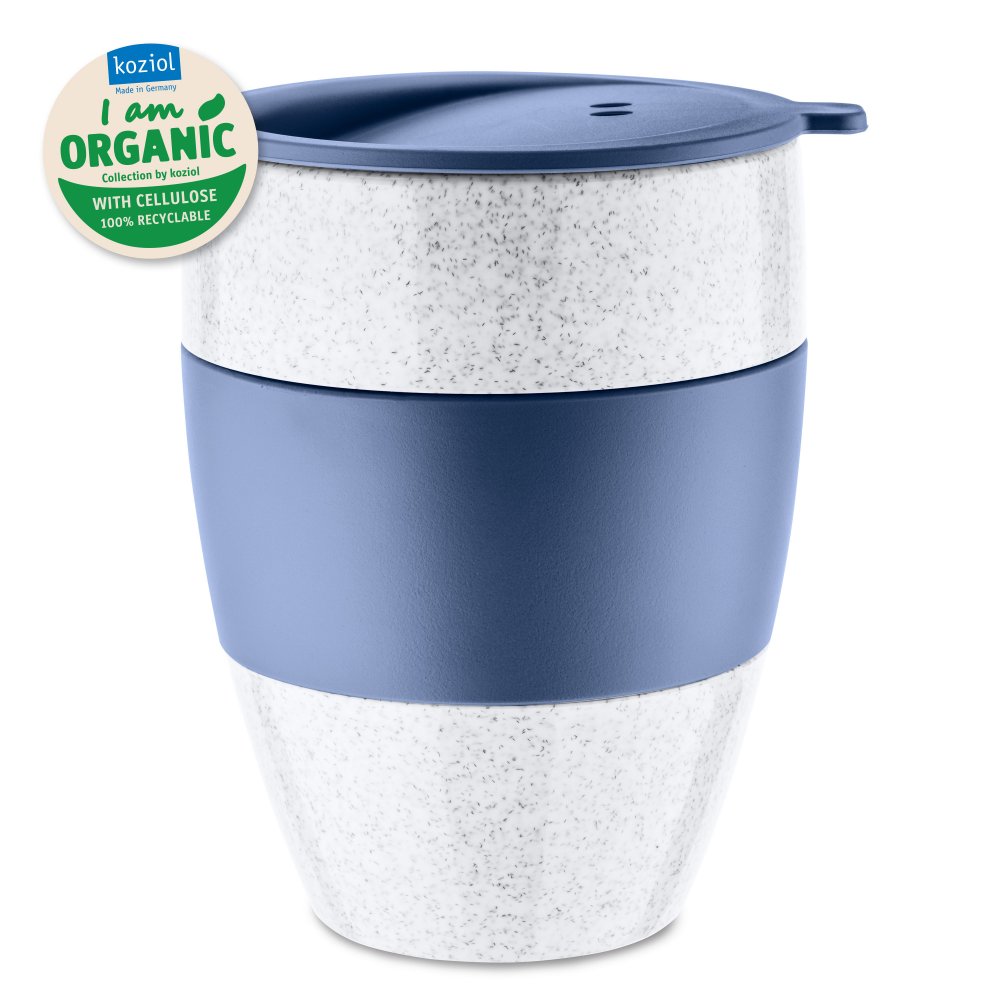 AROMA TO GO 2.0 ORGANIC Insulated Cup w. lid 400ml organic blue