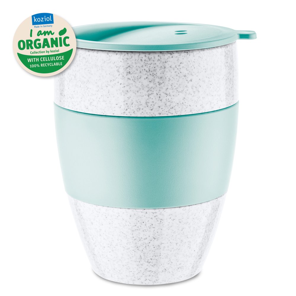 AROMA TO GO 2.0 Insulated Cup with lid 400ml organic aqua