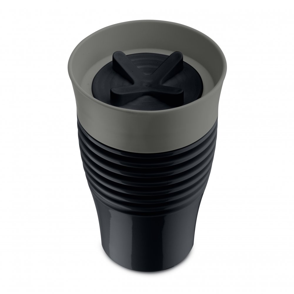 SAFE TO GO Insulated Cup 400ml cosmos black-deep grey