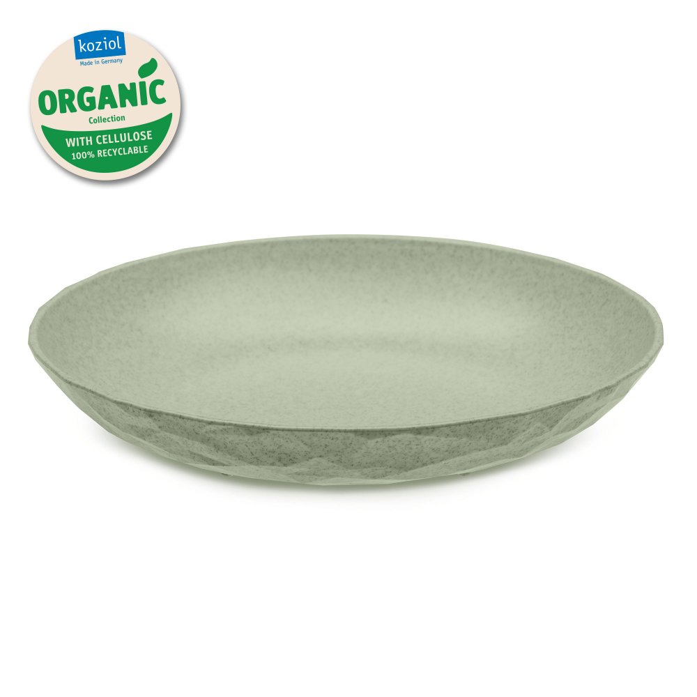 CLUB PLATE M ORGANIC Soup Plate organic green