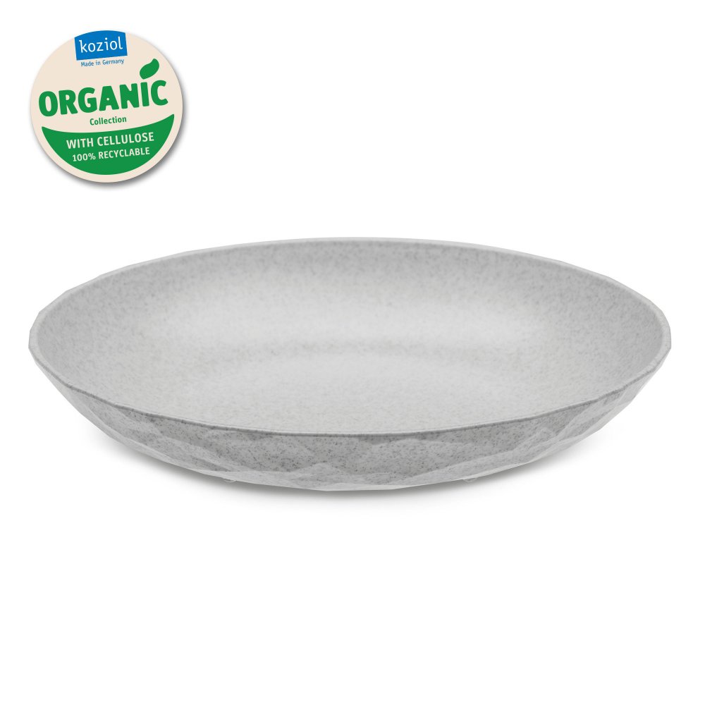 CLUB PLATE M ORGANIC Soup Plate organic grey