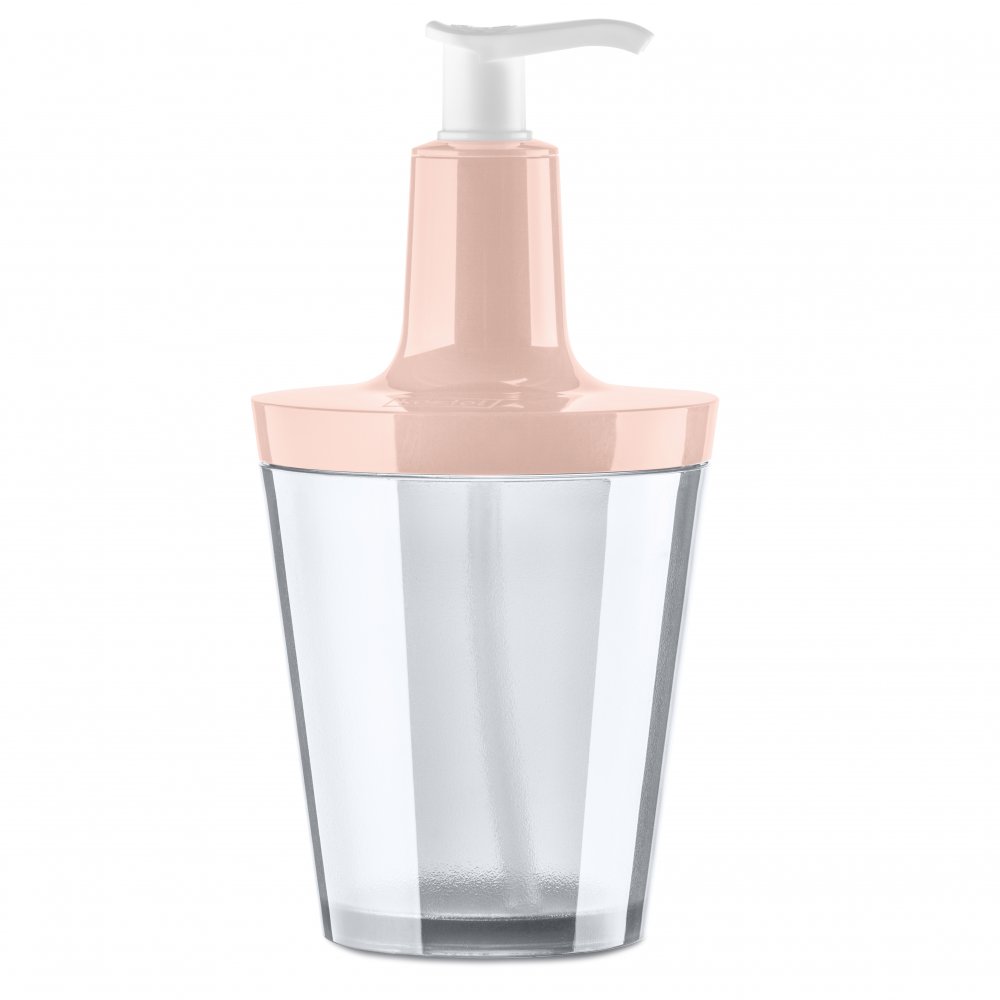 FLOW Soap Dispenser 250ml queen pink-crystal clear