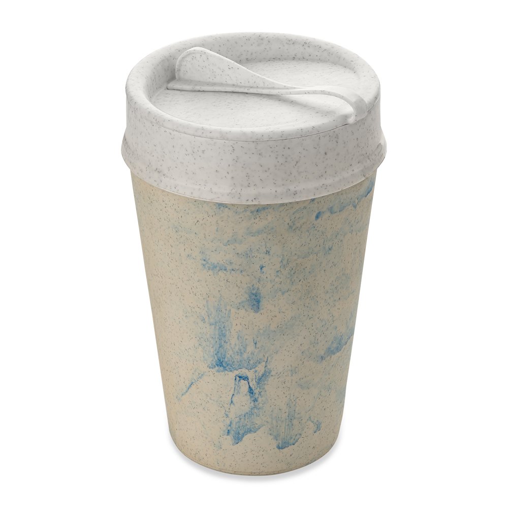 ISO TO GO Double walled Cup with lid 400ml blueberry swirl
