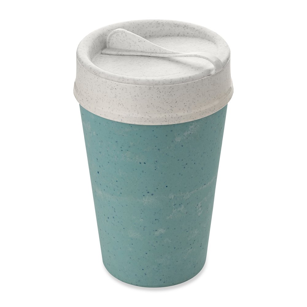 ISO TO GO Double walled Cup with lid 400ml frosty blue