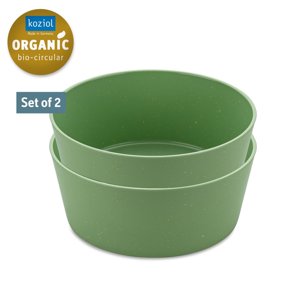 CONNECT BOWL 0,4 Bowl 400ml Set of 2 nature leaf green