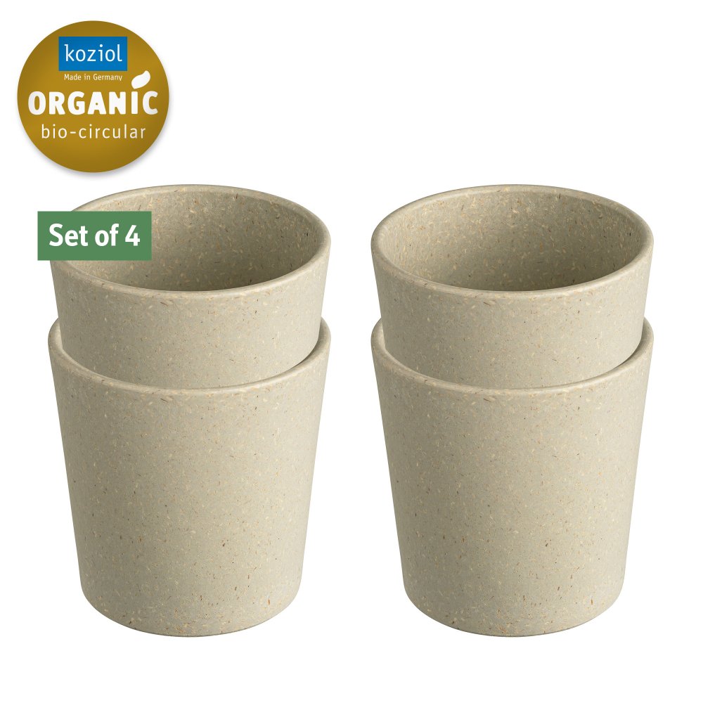 CONNECT CUP S Cup 190ml Set of 4 nature desert sand