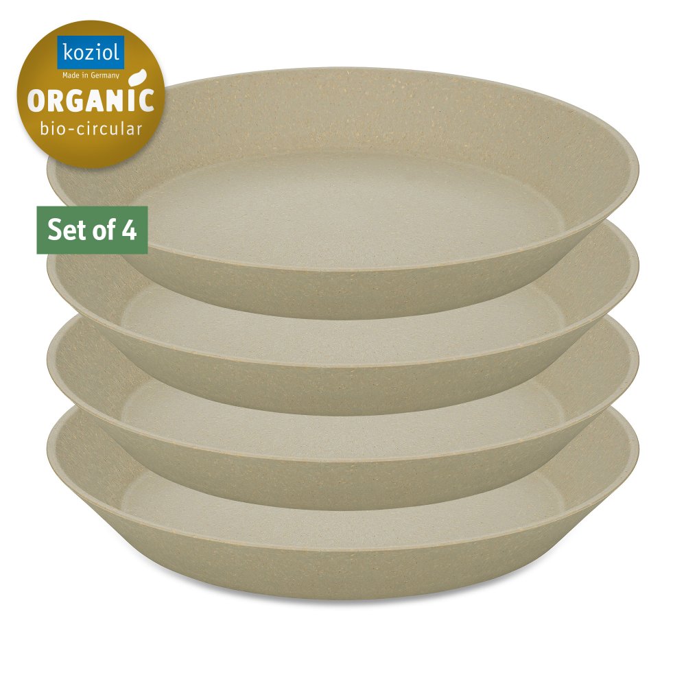 CONNECT PLATE 240mm Soup Plate Set of 4 nature desert sand