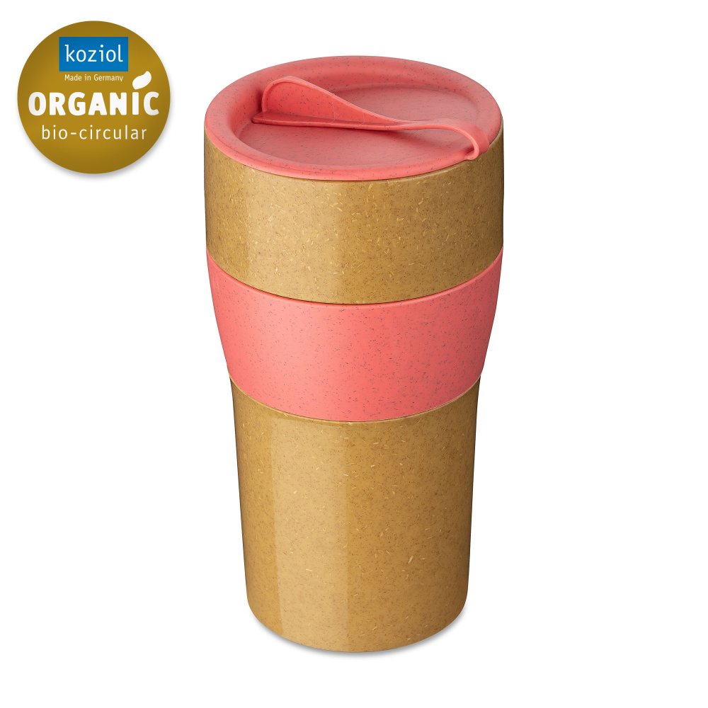 AROMA TO GO XL Insulated Cup with lid 700ml nature coral