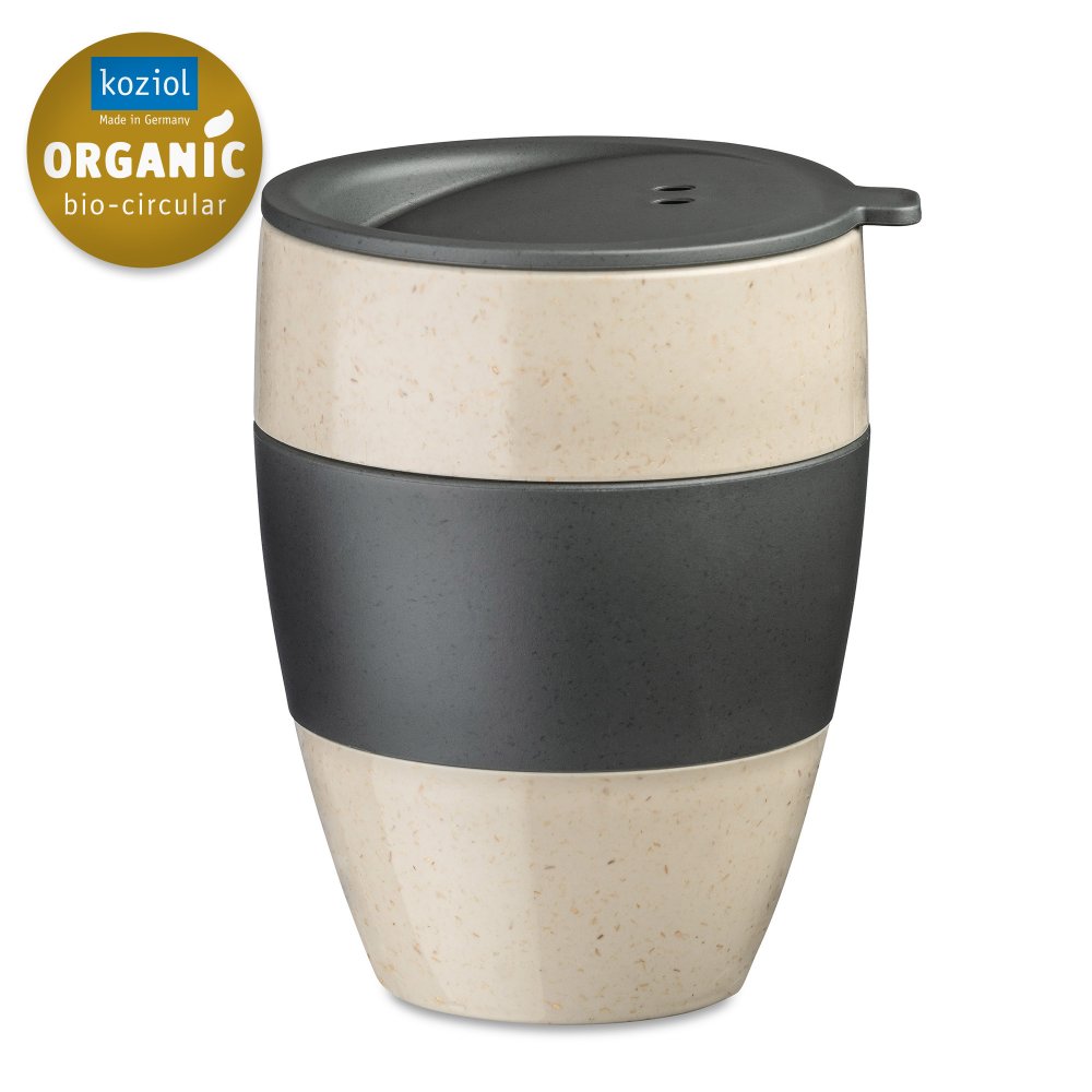 AROMA TO GO 2.0 Insulated Cup with lid 400ml nature desert sand/nature ash grey