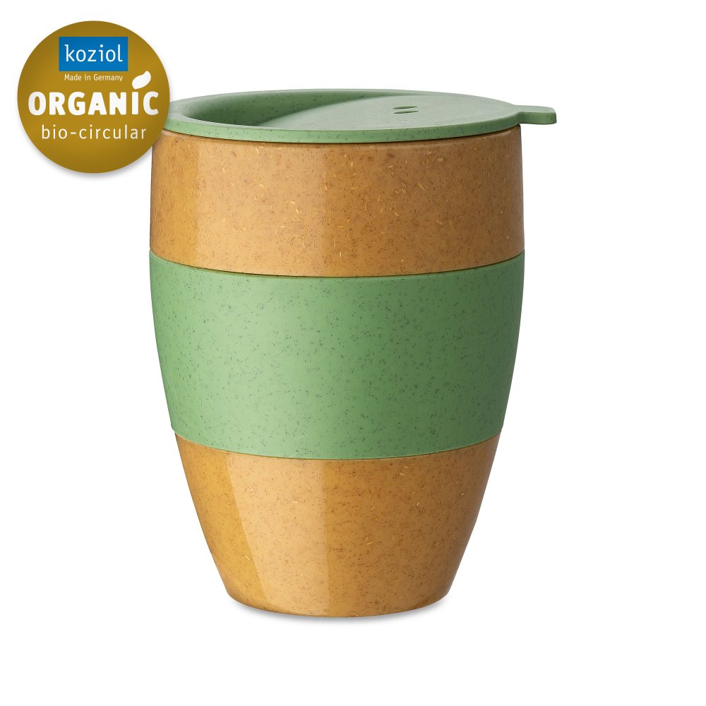 AROMA TO GO 2.0 Insulated Cup w. lid 400ml nature leaf green