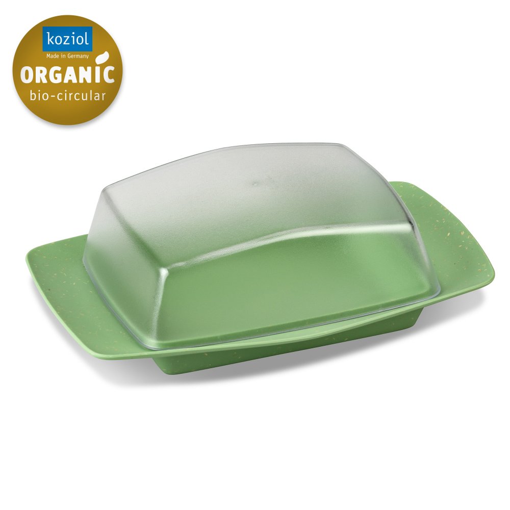 RIO Butter Dish nature leaf green