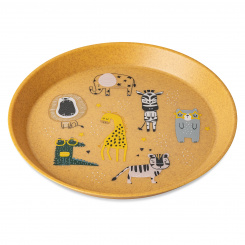 CONNECT PLATE ZOO Kleiner Teller 205mm nature wood