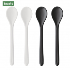 RIO Spoon Set of 4 cosmos black/cotton white