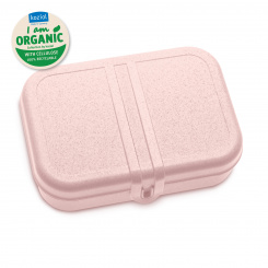 PASCAL L ORGANIC Lunchbox mit Trennsteg organic pink