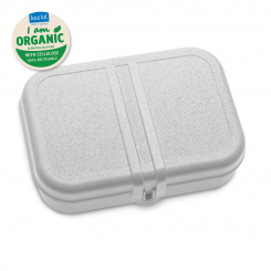 PASCAL L ORGANIC Lunchbox mit Trennsteg organic grey