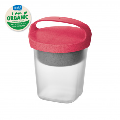 BUDDY 0,5 Snackpot with insert and lid 500ml organic coral-organic white/tr. clear