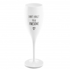 CHEERS NO. 1 DONT FORGET TO BE AWE Superglas 100ml mit Druck cotton white