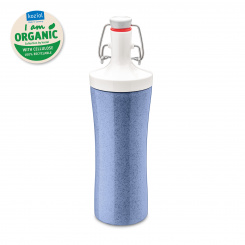 PLOPP TO GO ORGANIC Water Bottle 425ml organic blue-cotton white