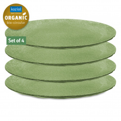 CLUB PLATE L Dinner Plate Set of 4 nature leaf green