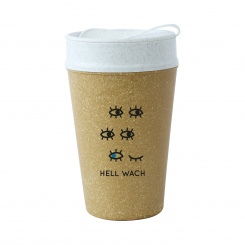 ISO TO GO HELL WACH Double walled Cup with lid 400ml nature wood