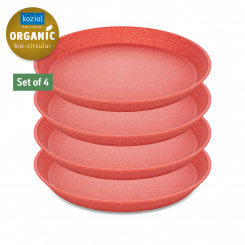 CONNECT PLATE small plate 205mm Set of 4 nature coral