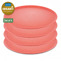 CONNECT PLATE large plate 255mm Set of 4 nature coral