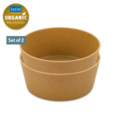 CONNECT BOWL 0,4 Bowl 400ml Set of 2 nature wood
