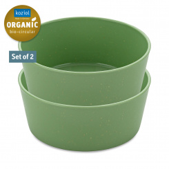 CONNECT BOWL 0,9 Bowl 890ml Set of 2 nature leaf green