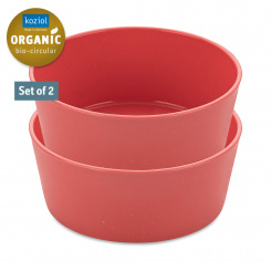 CONNECT BOWL 0,9 Bowl 890ml Set of 2 nature coral