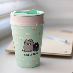 ISO TO GO PUSHEEN I´M BUSY Double walled Cup with lid 400ml 