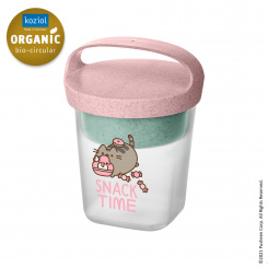 BUDDY 0,5 PUSHEEN SNACK Snackpot with insert and lid 500ml organic pink pusheen