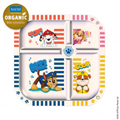 EASY EATER PAW PATROL Easy eater plate + dice cloud white